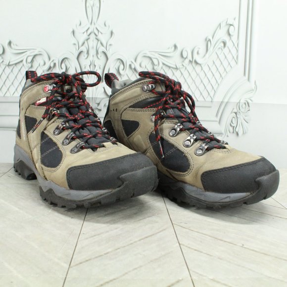 Wenger Tan Leather Lace Up Out Dry Hiking Boots Size 8 - Picture 3 of 9